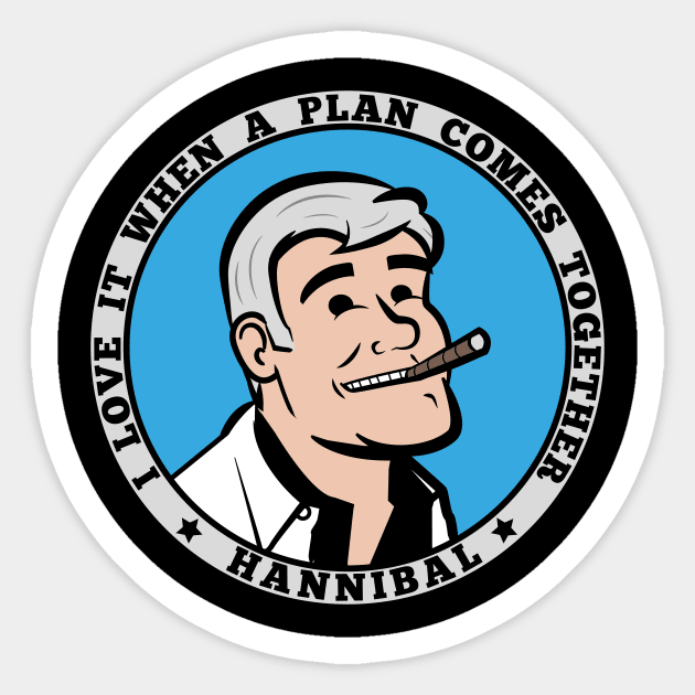 The A-teams Hannibal Smith Sticker by MGulin